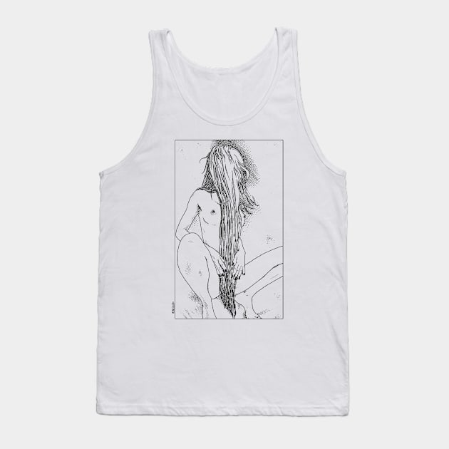 Le rideau de pudeur (The modesty curtain) Tank Top by apolloniasaintclair